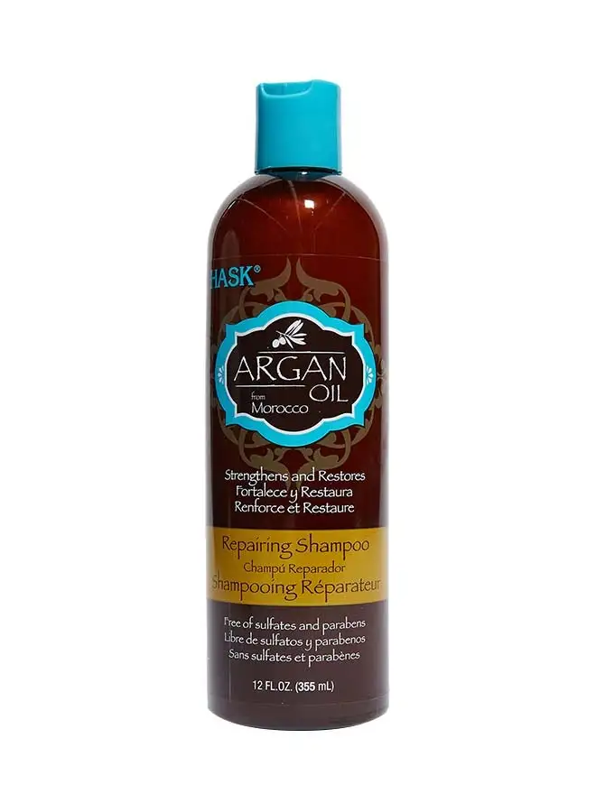 HASK Argan Oil From Morocco Repair Shampoo 355ml. شامبو مرمم بزيت الأرجان المغربي