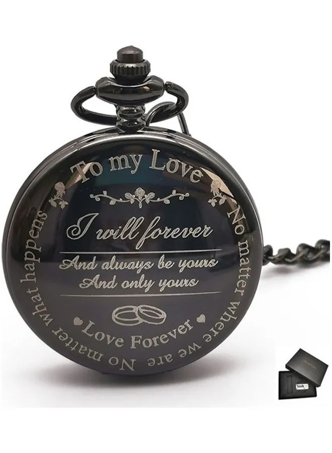 YASH I Love You Quartz Pocket Watch