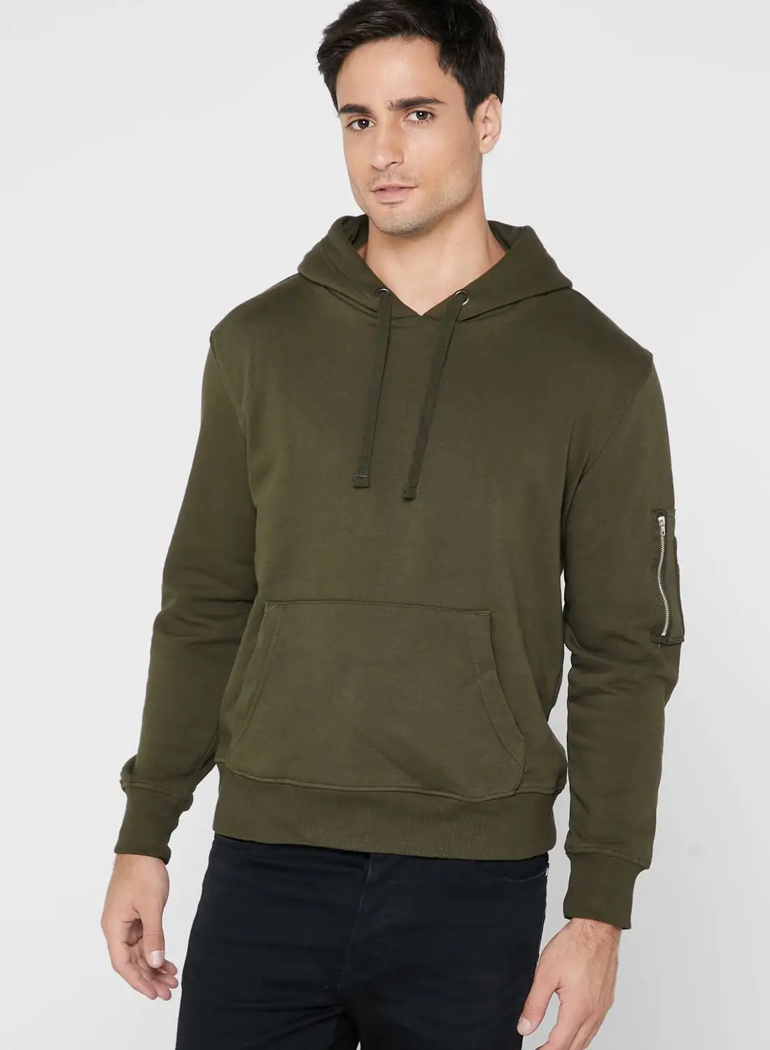 BRAVE SOUL Patch Pocket Hoodie