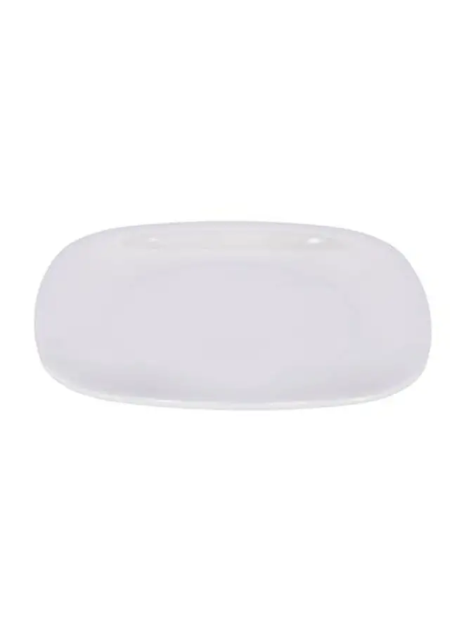 Royalford Melmine Square Plate White 7.5inch