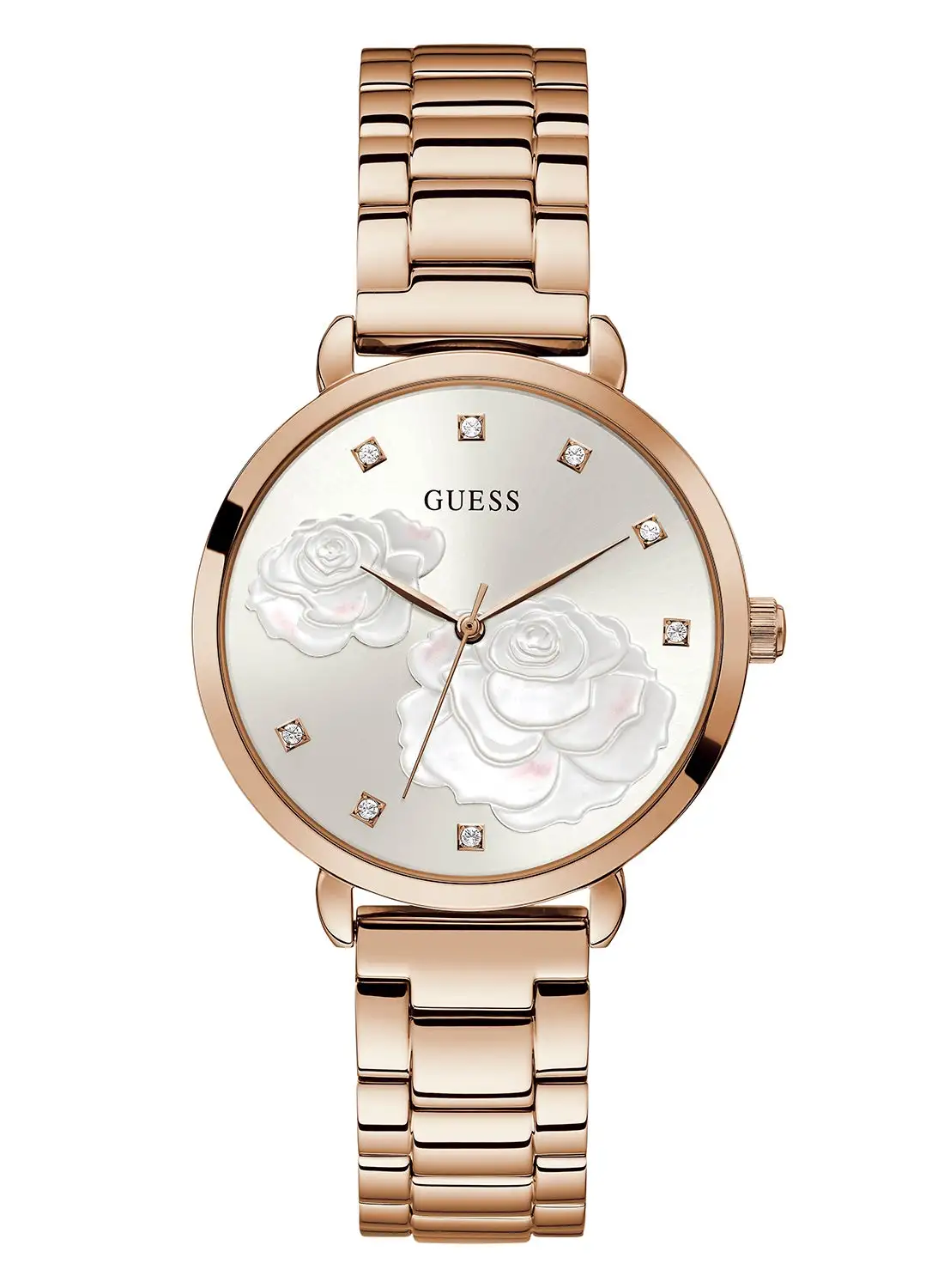 GUESS Women's Analog Round Shape Stainless Steel Wrist Watch GW0242L3 - 38 Mm