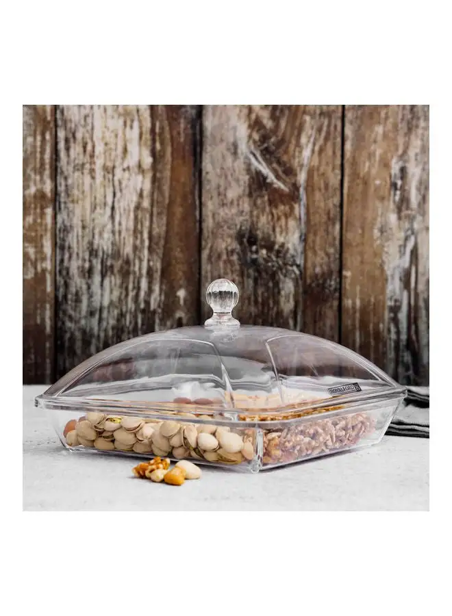 Royalford Acrylic Candy Tray Clear 25.5cm