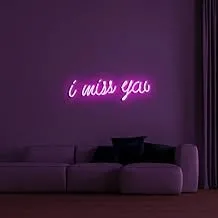 BPA I Miss You Neon Light, Valentine, Love, Emotions, Pink, LED, 60x30 cm