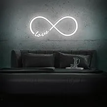 BPA love infinity Neon Light, Love, Romantic, Valentine, White, LED, 90x45 cm