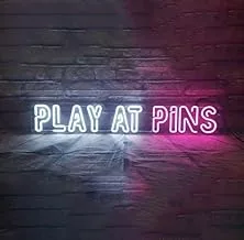 BPA Play and Pins Neon Light, Games Room, Games Store, Multicolour, LED, 70x20 cm