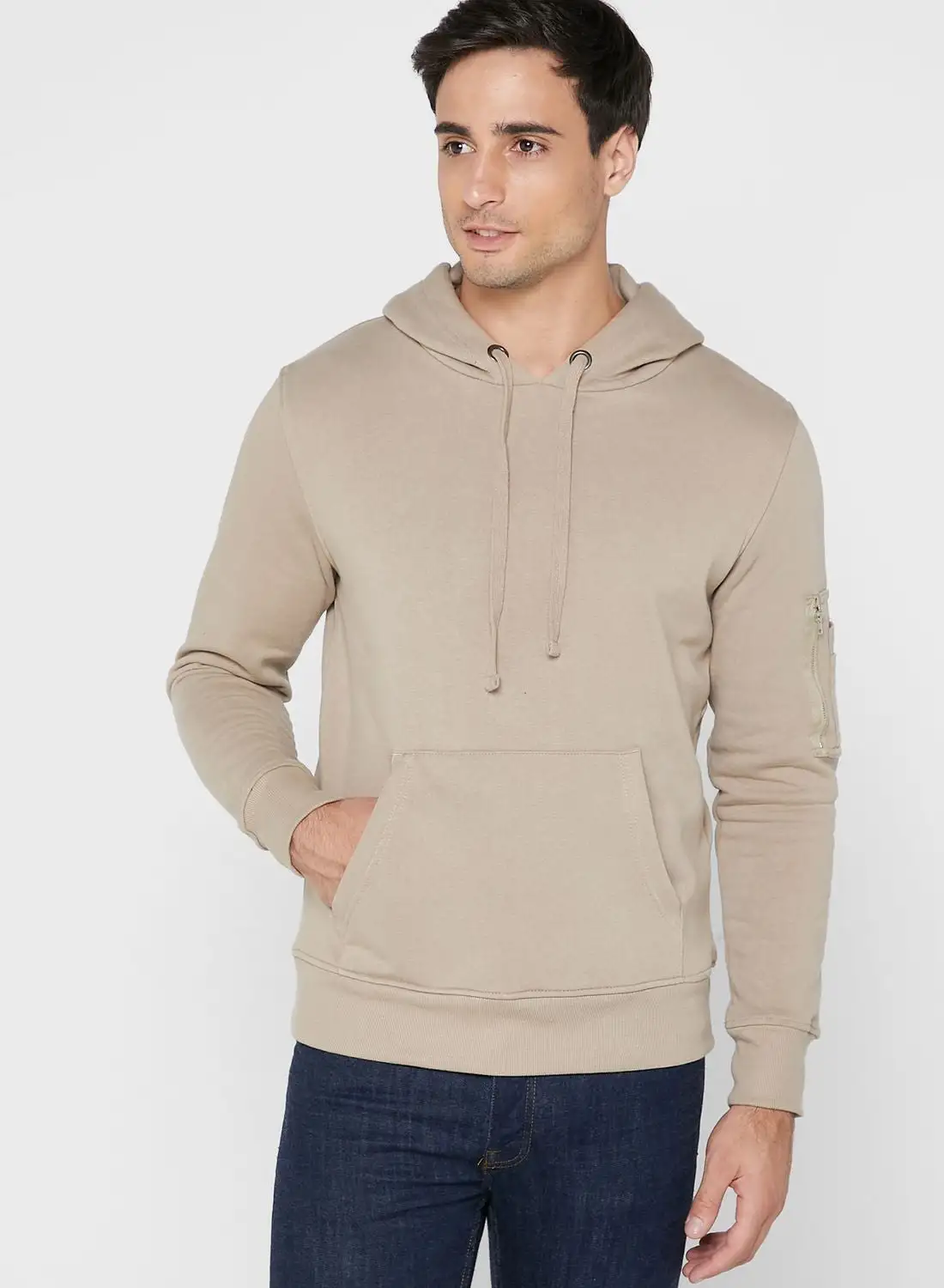 BRAVE SOUL Patch Pocket Hoodie