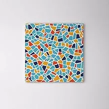 bpa Mosaic Printed Tiling Gaudi Style Canvas Wall Art Painting Wallart Canvas - 60 X 60 Cm bpa-N-00278-60