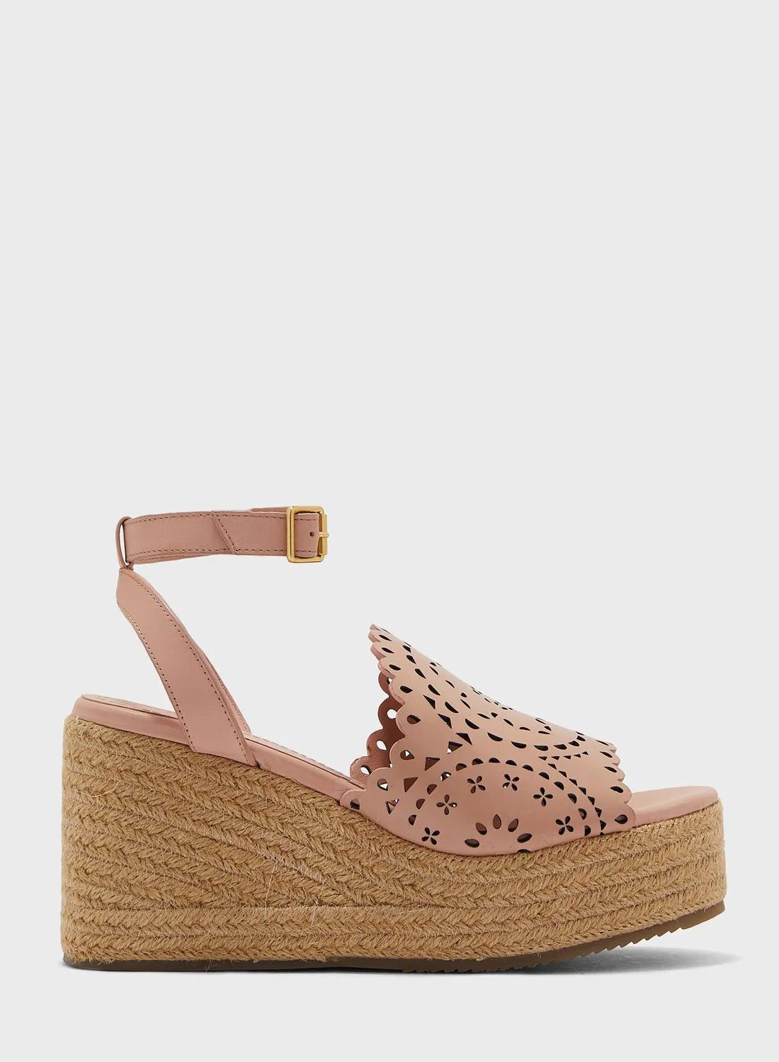 Ted Baker Pinky Laser Cut Wedge Sandals