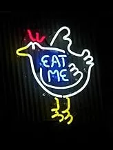BPA Eat Me Neon Light, Chicken, Restaurant, Kitchen, Multicolour, LED, 70x75 cm