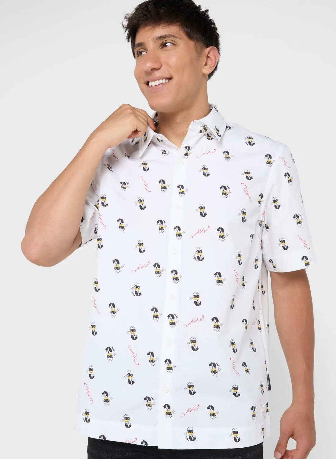 Karl Lagerfeld Disney Print Regular Fit Shirt