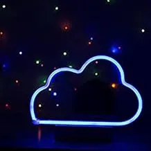 BPA Cloud Neon Light, Kids Room, Wather, blue, LED, 25x50 cm