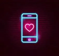 BPA Love Mobile Neon Light, Valentine, love, Multicolour, LED, 25x35 cm