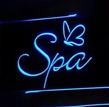 BPA Spa Neon Light, Massage, Relax, rest, Self Interest, Blue, LED, 50x40 cm