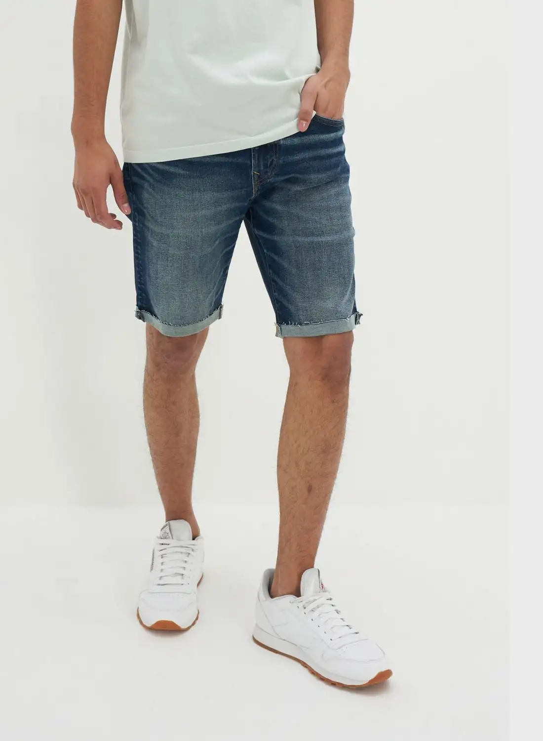 American Eagle Mid Wash Denim Shorts