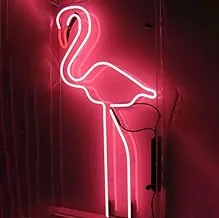 BPA Flamingo Neon Light, Girls Bedroom, Kids Birthday, Festival Decor, Pink, LED, 45x90 cm