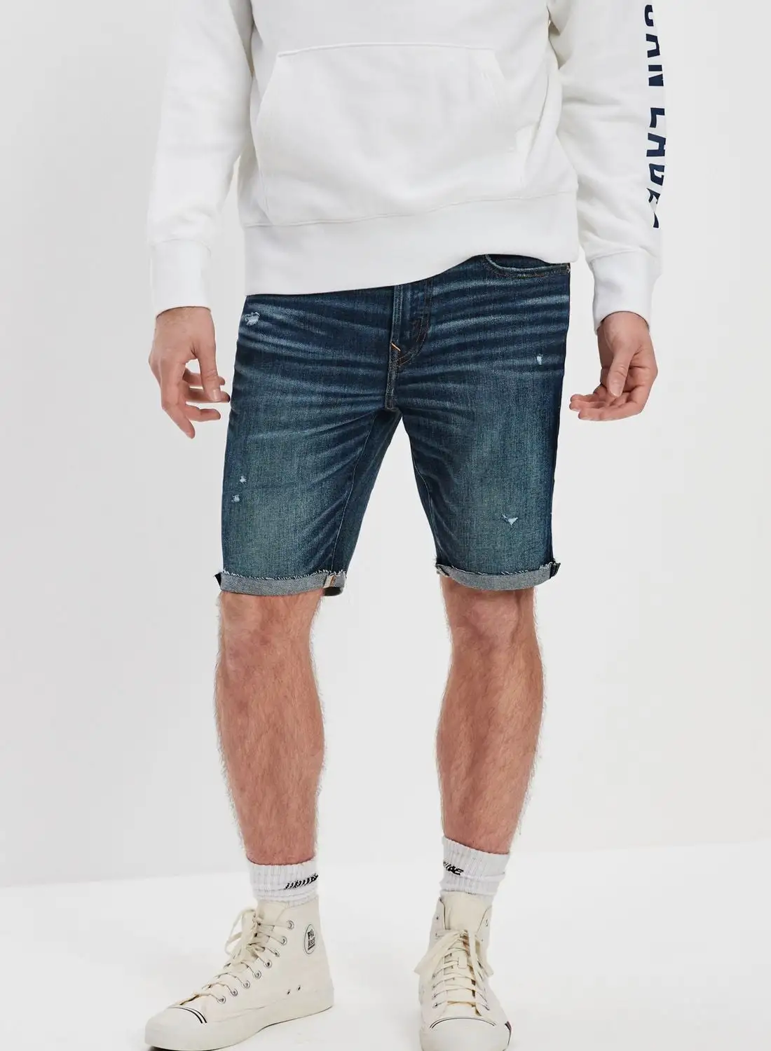 American Eagle Mid Wash Denim Shorts