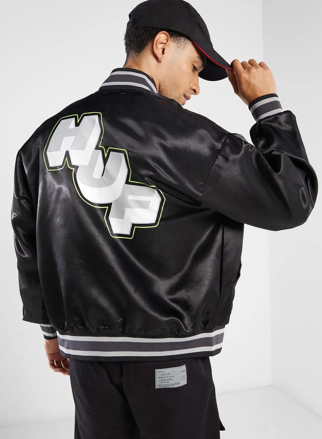 HUF Galactic Stack Baseball Jacket