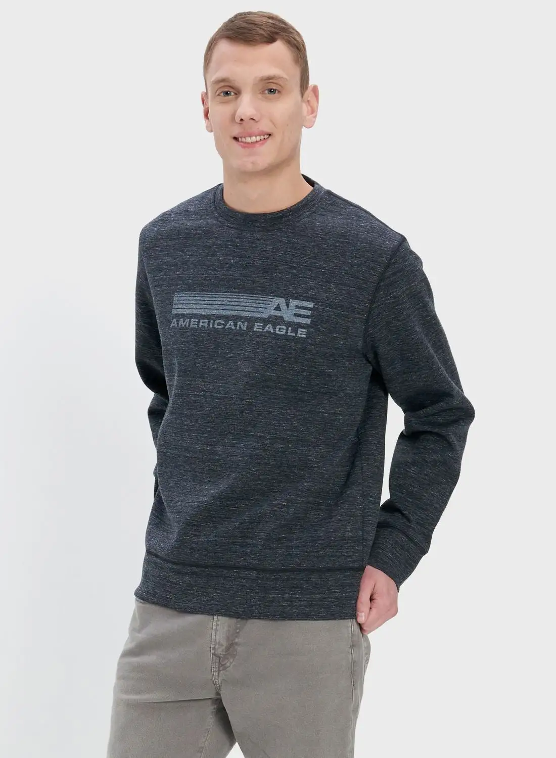 American Eagle Logo Crew Neck Sweatshirt