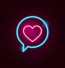 BPA Love Speech Neon Light, Valentine, love, Multicolour, LED, 30x30 cm