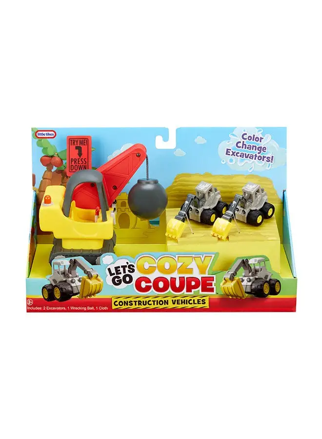 little tikes Let’s Go Cozy Coupe™ 3pk Construction Vehicles