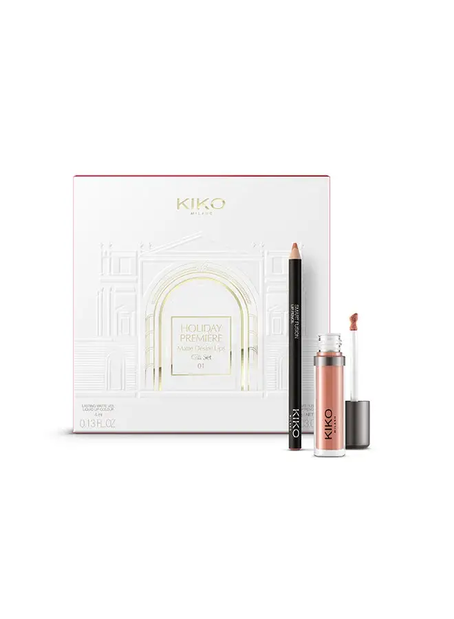 KIKO MILANO Matte Desire Lips Gift Set 01 Beige Allure