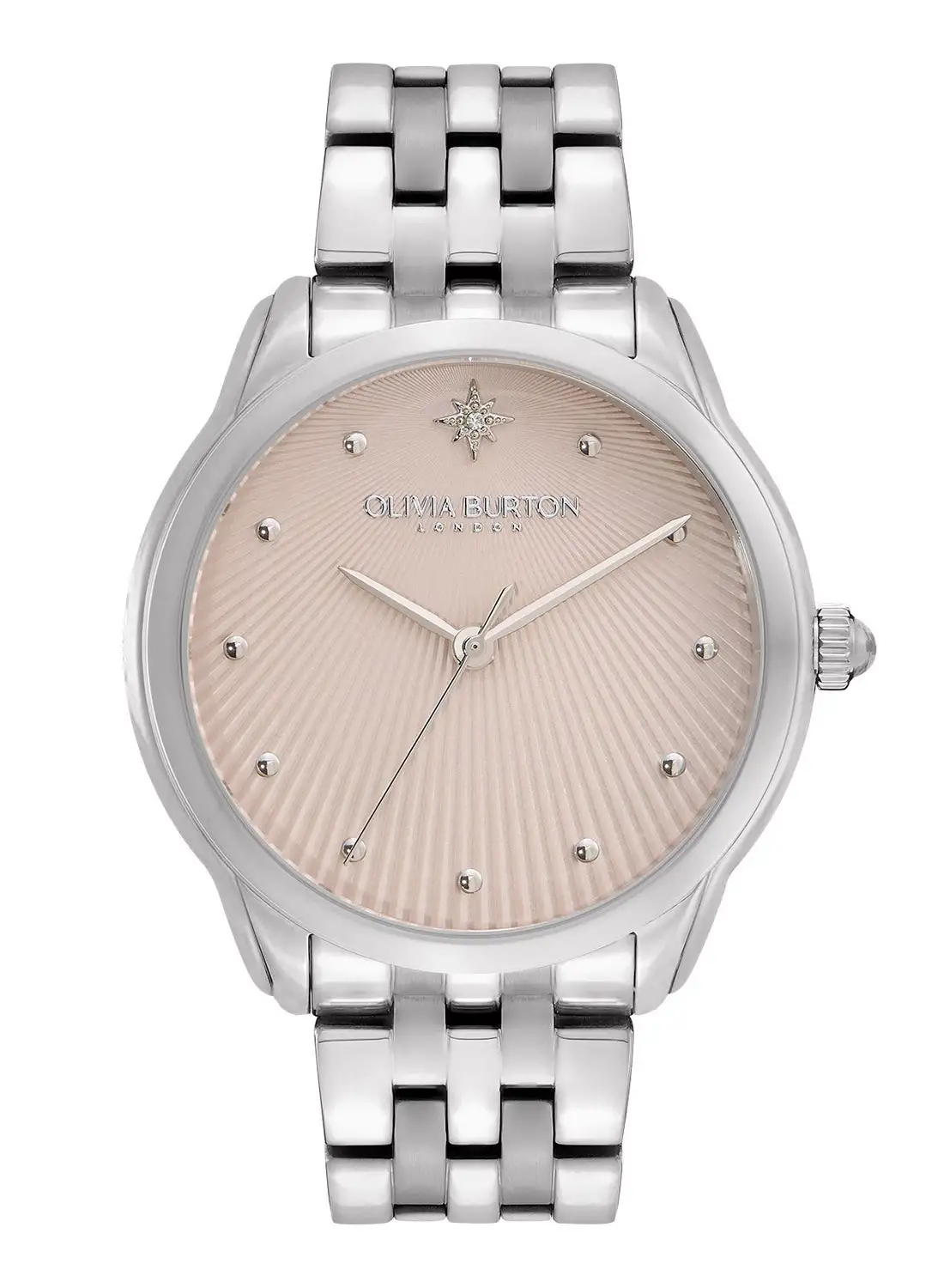 OLIVIA BURTON Women's Analog Round Shape Stainless Steel Wrist Watch 24000047 - 36 Mm