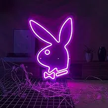 BPA Rabbit Neon Light, Easter, Kids Room, Animals, Pink, LED, 35x50 cm