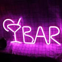 BPA Bar Neon Light, Cocktails, Drinks, Party, Pink, LED, 60x30 cm