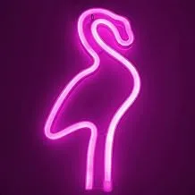 BPA Flamingo, Neon Light Led, Pink, Plastic, 20x30 cm