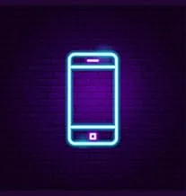 BPA Mobile Neon Light, Call, Social Media, Multicolour, LED, 25x35 cm