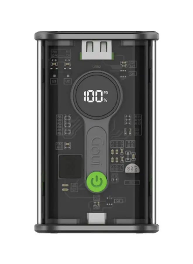 Goui 10000 mAh Power Bank With Fast Charging PD And Digital Screen Black