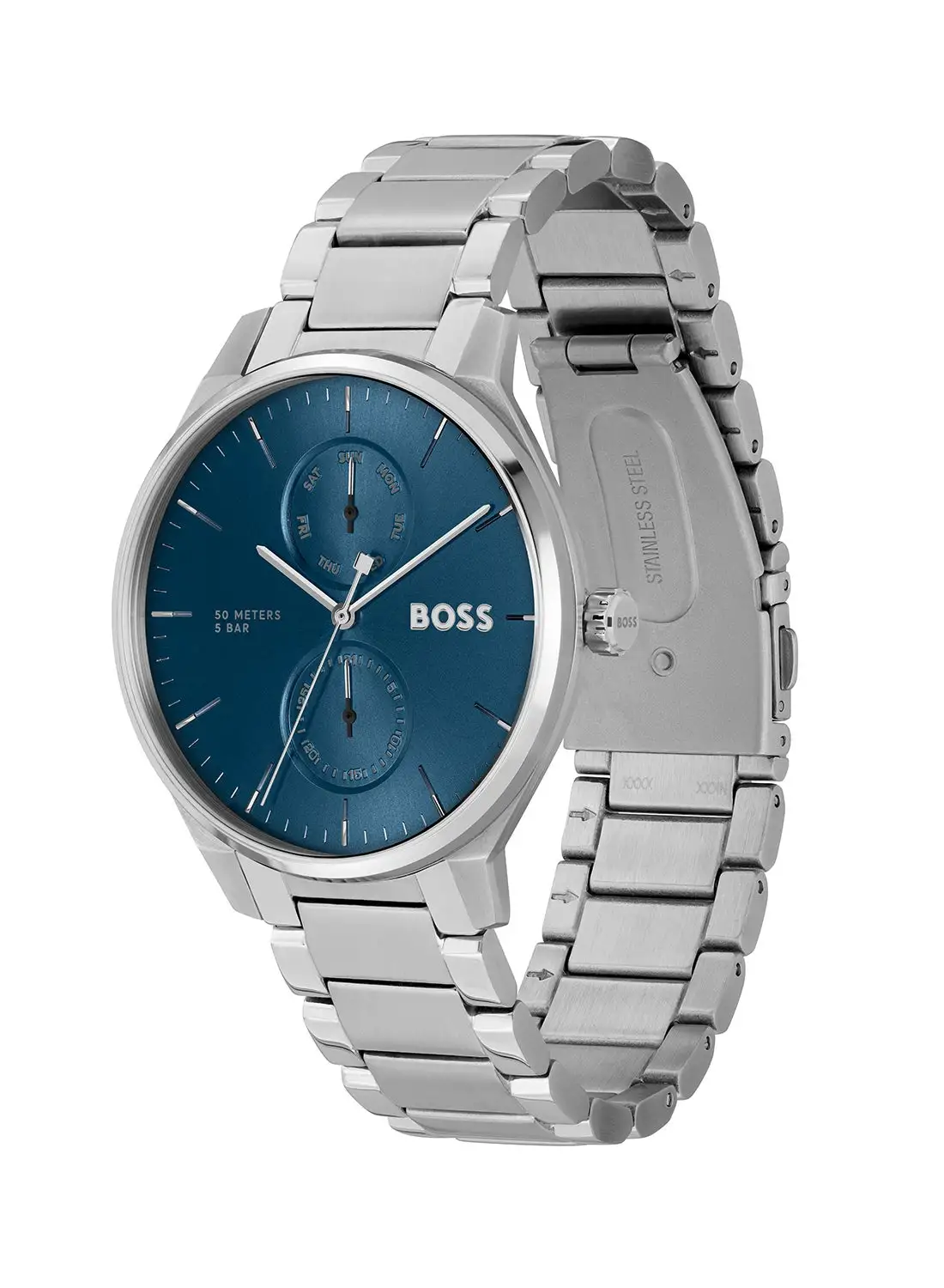 HUGO BOSS Men's Analog Round Shape Stainless Steel Wrist Watch 1514106 - 43 Mm