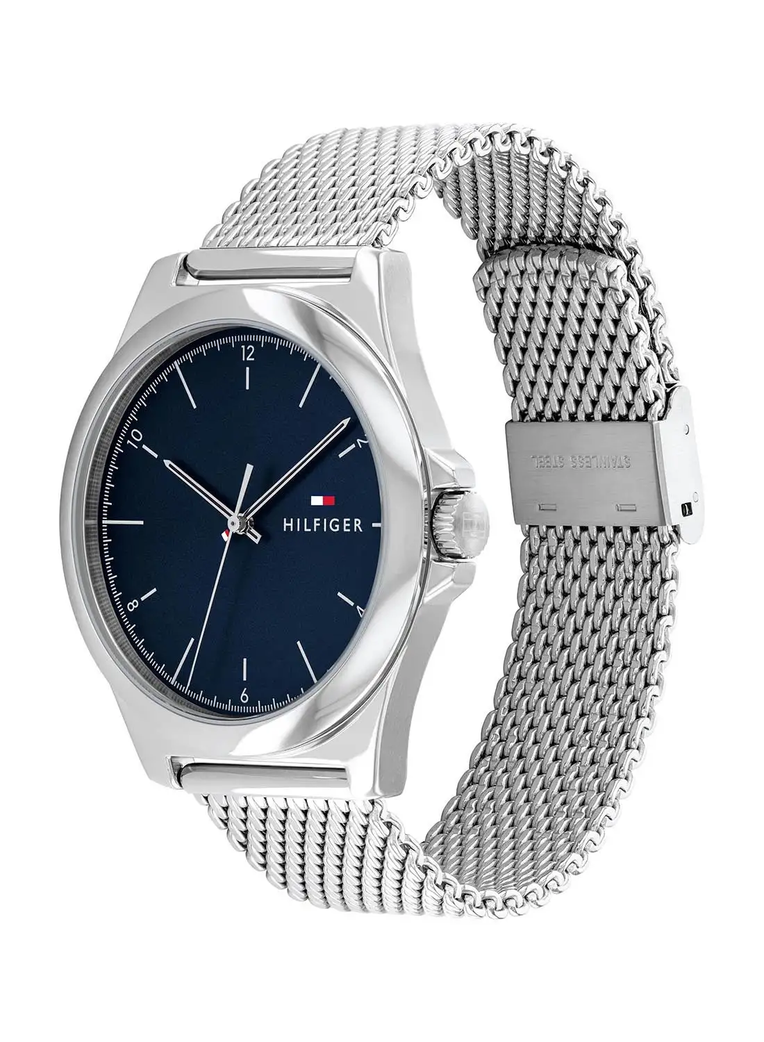 TOMMY HILFIGER Men's Analog Round Shape Stainless Steel Wrist Watch 1710547 - 42 Mm