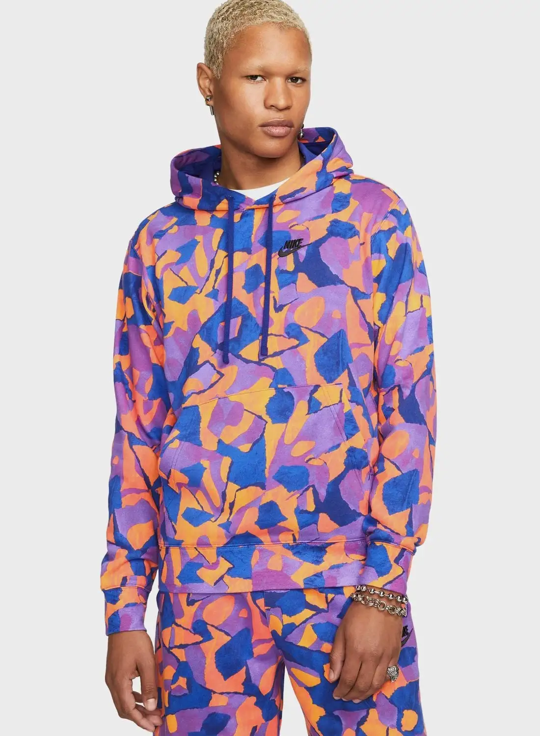 Nike Club All Over Print Hoodie