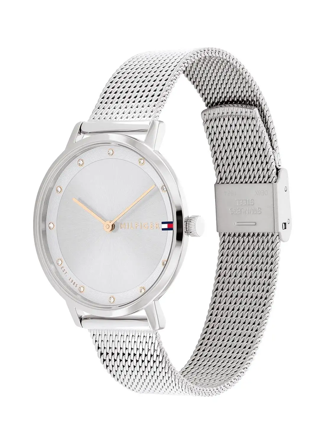 TOMMY HILFIGER Women's Analog Round Shape Stainless Steel Wrist Watch 1782665 - 35 Mm