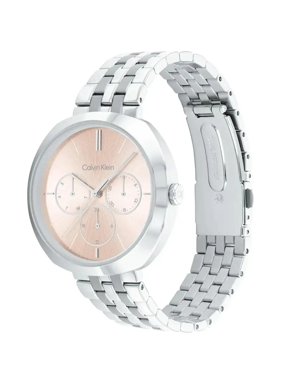 CALVIN KLEIN Women's Analog Round Shape Stainless Steel Wrist Watch 25200335 - 38.5 Mm