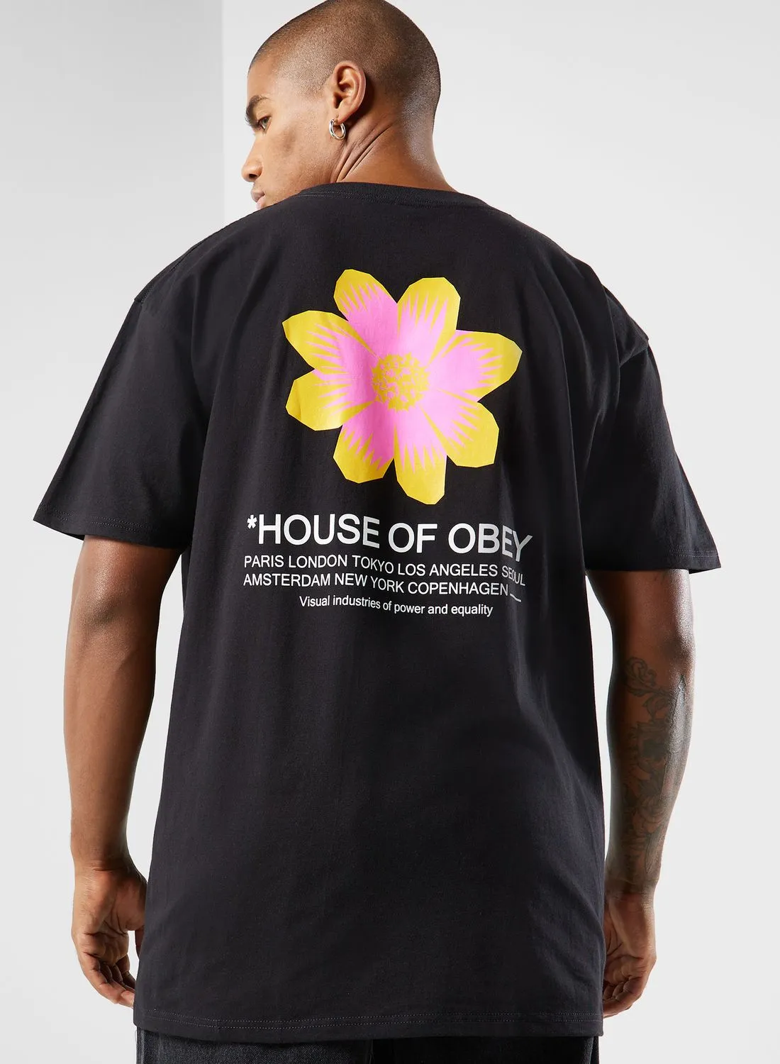 تي شيرت OBEY House Of Obey Flower