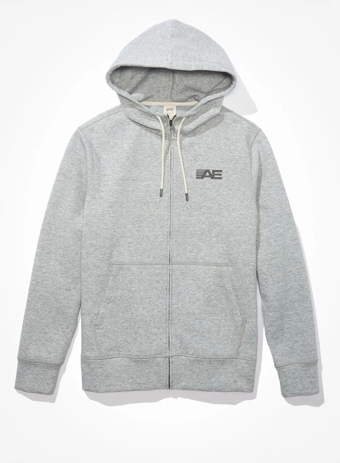 American Eagle Logo Zip Through Hoodie