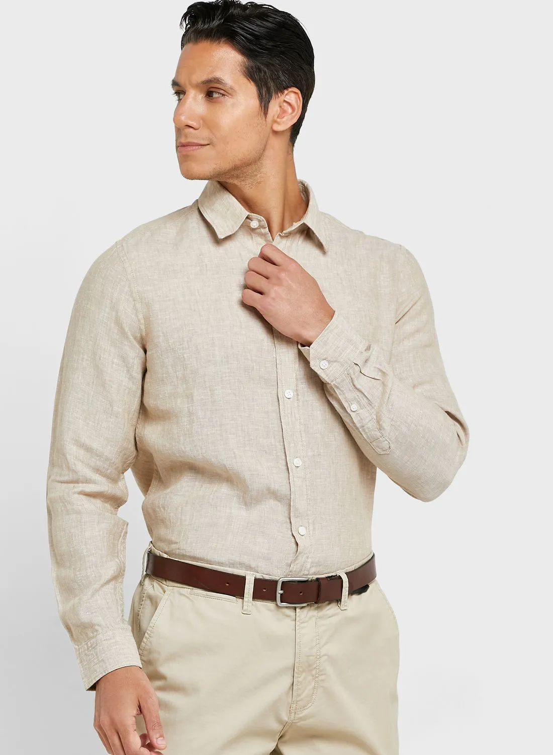 Robert Wood Linen Blend Shirt