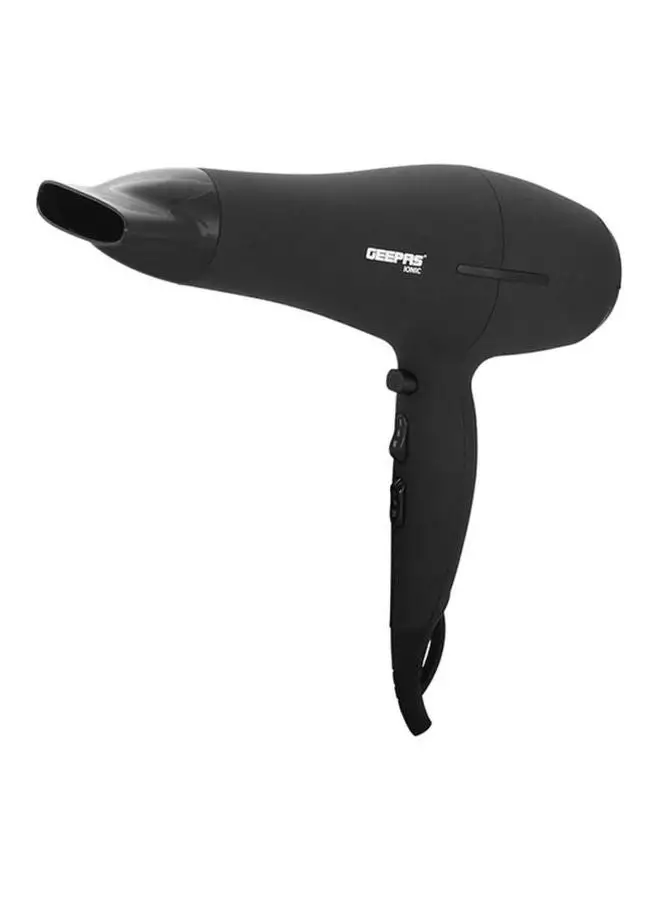 GEEPAS Geepas GHD86019 2200W Powerful Hair Dryer - 2-Speed & 3 Temperature Settings - Salon Quality with Cool Shot Function for Frizz Free Shine - Portable Hair Dryer Black