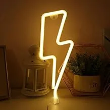 BPA Bolt Lamp, LED Light, Yellow, Acrylic, 20x40 cm