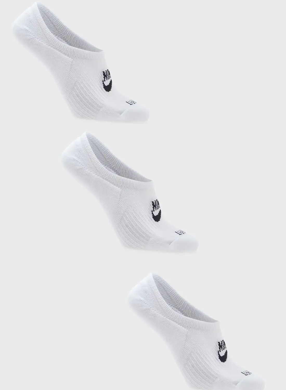 Nike 3 Pack Everyday Futura Cushion Footie Socks