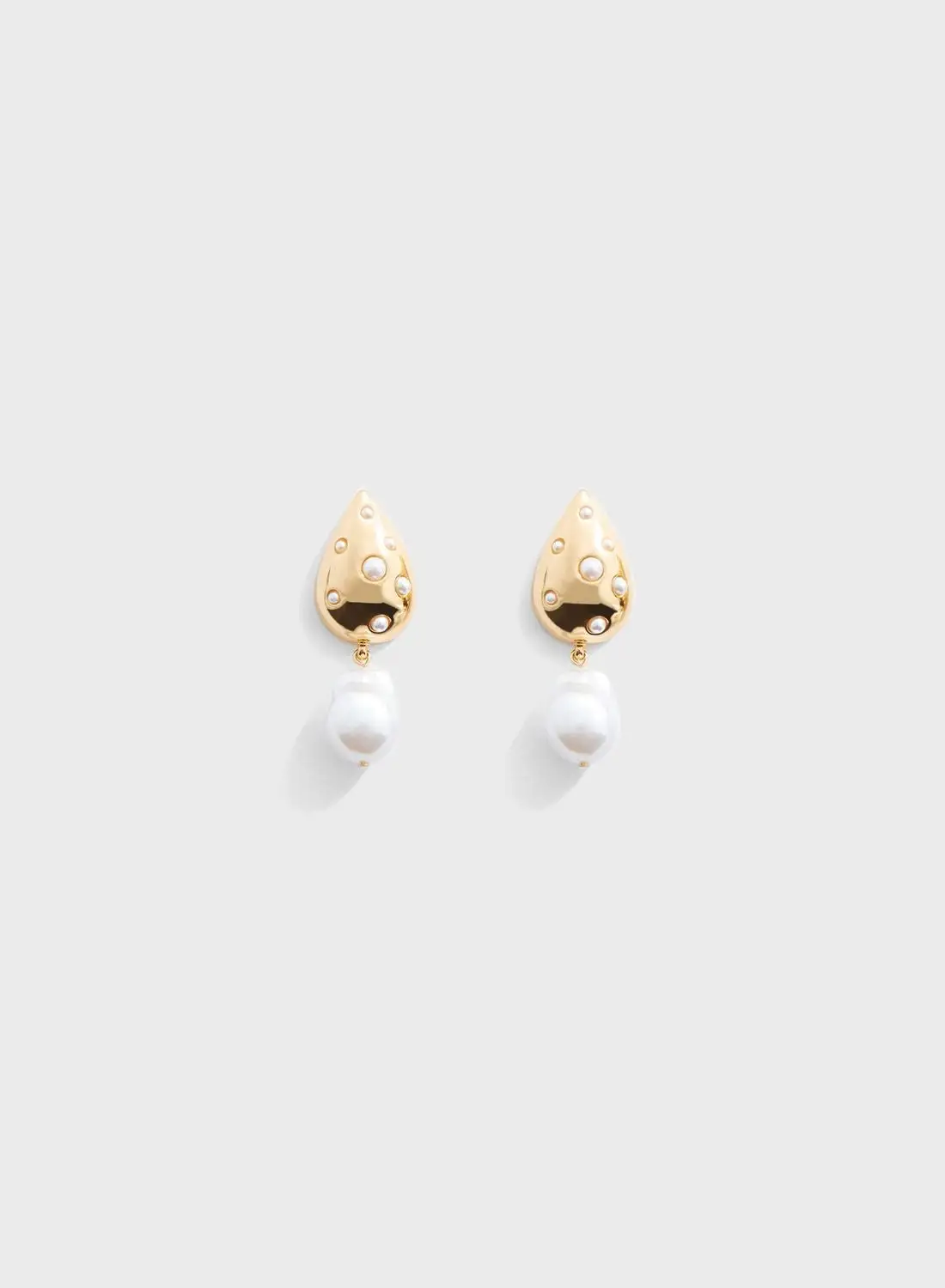 MANGO Grace Drop Earrings