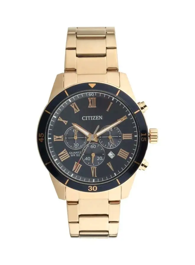 CITIZEN men Water Resistant Chronograph Watch AN8169-58L - 44 mm - Gold