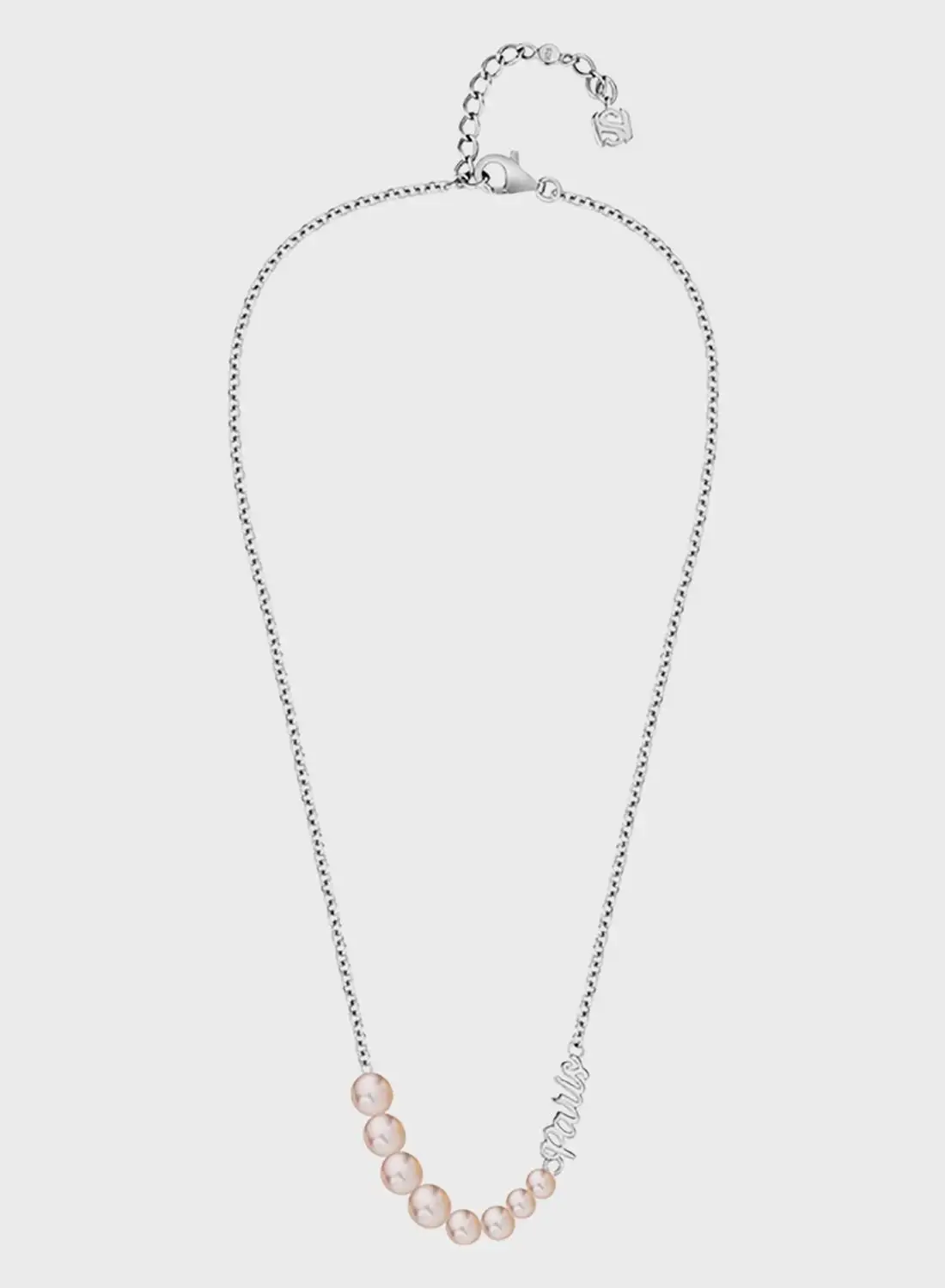 Saint Honore Paris Large To Small Pink Frewater Pearls Necklace