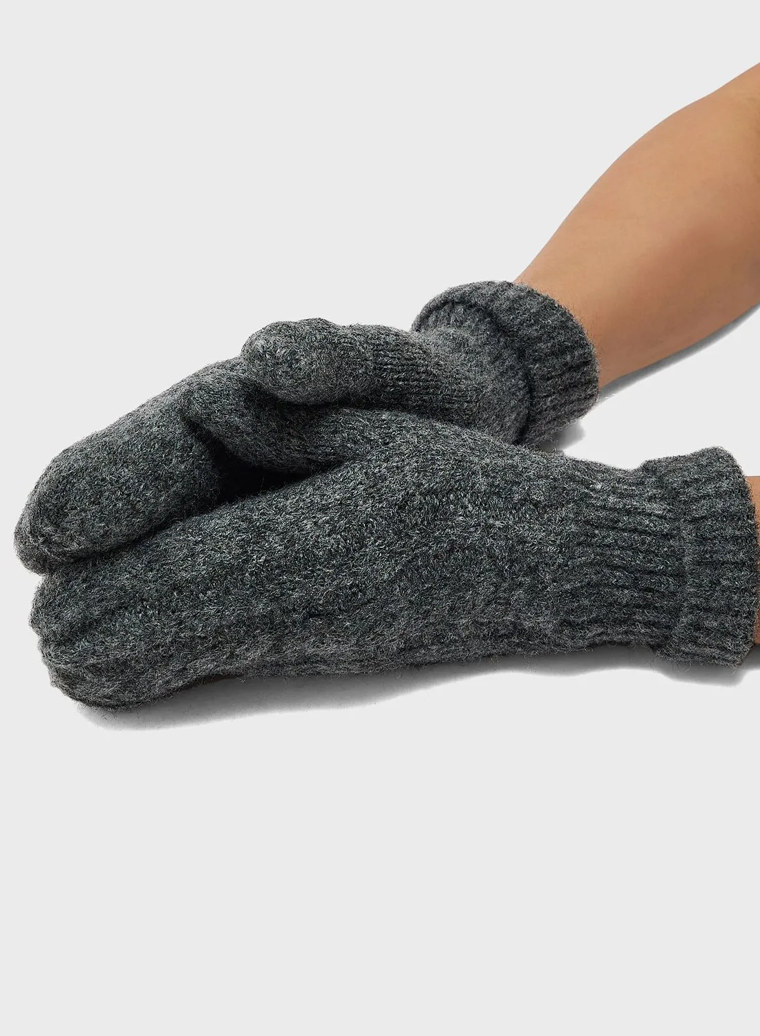 ONLY Onlanna Cable Knit Mittens