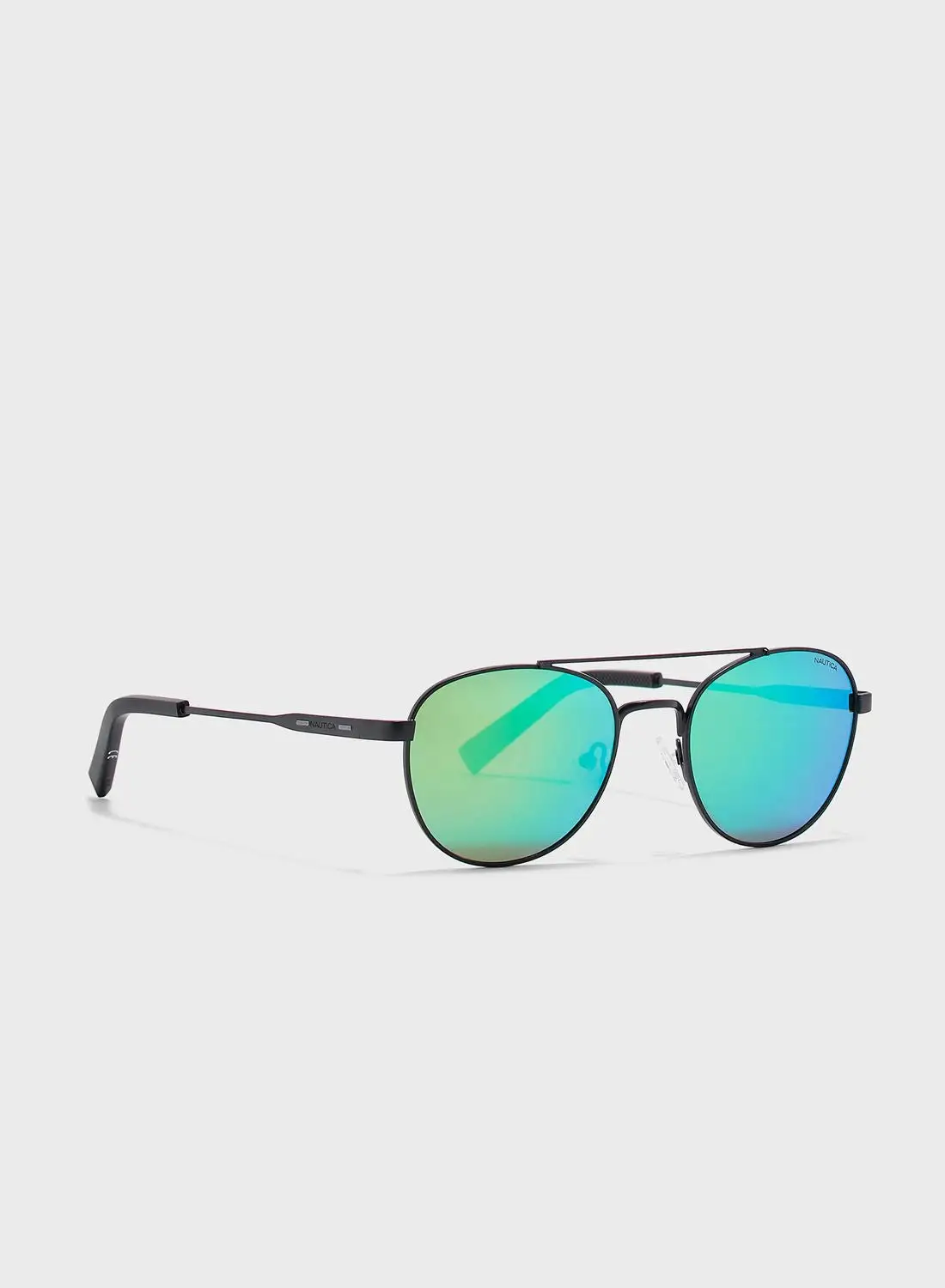 NAUTICA N4641SP Brow Bar Oversized Aviator