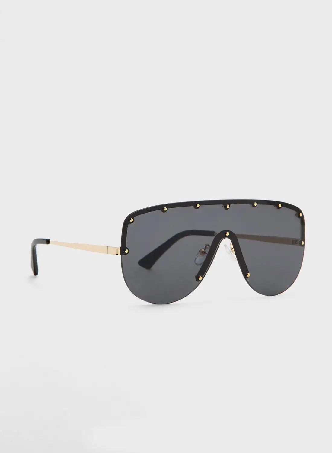 ELLA Oversized Stud Detail Sunglasses