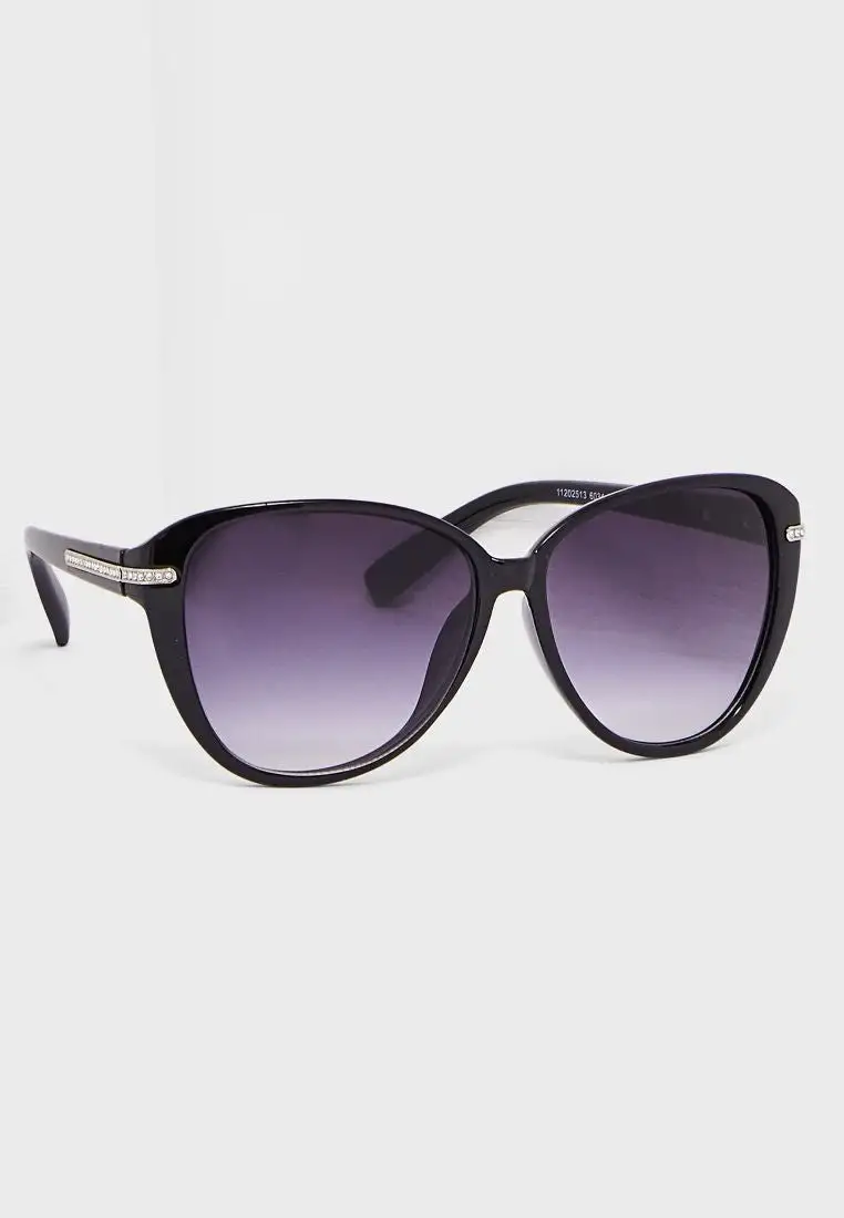 Seventy Five Men's Round Cat Eye Sunglasses