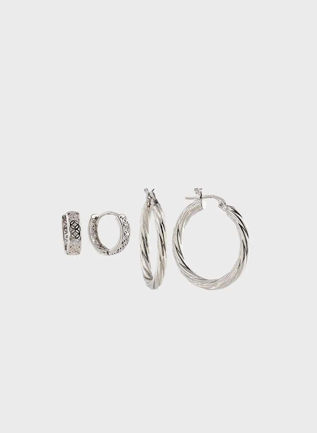 ONLY Fluted Hoop Earrings